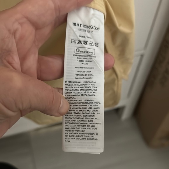 Marimekko Griste Solid Shirt Jacket with Poppy Emblem EU 42 - Picture 6 of 8